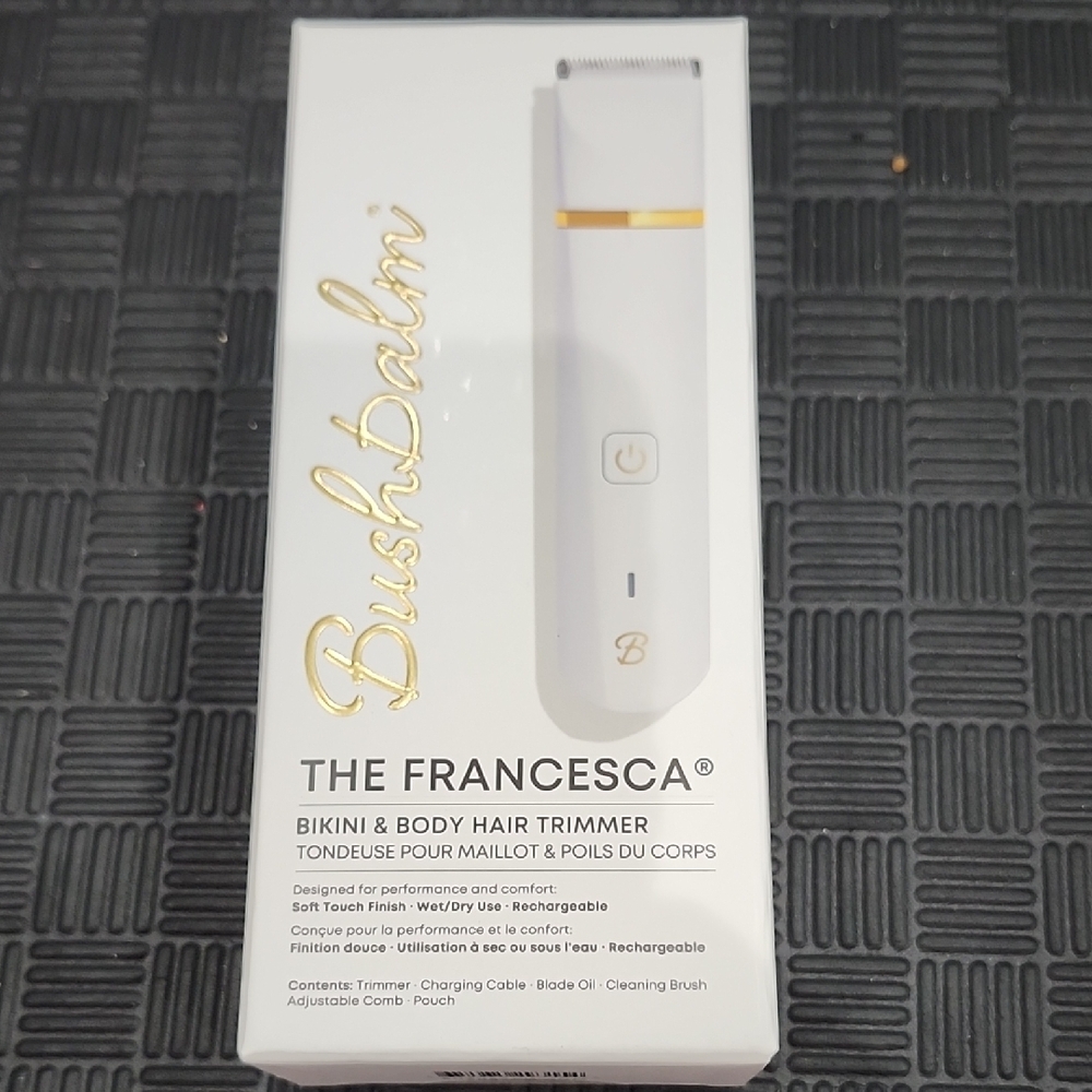 Bushbalm The Francesca - Bikini & Body Hair Trimmer - White upc# 672975293154